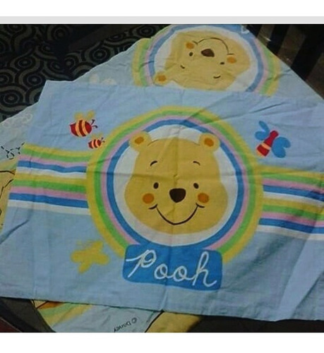 Esquinero Y  Fundita Para Cuna Winnie Pooh