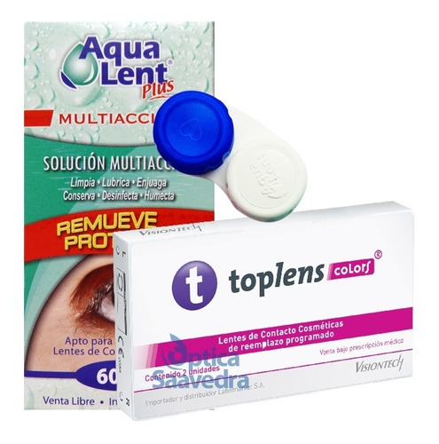 Expression Toplens Colors Lentes + Aqualent 60 + Estuche