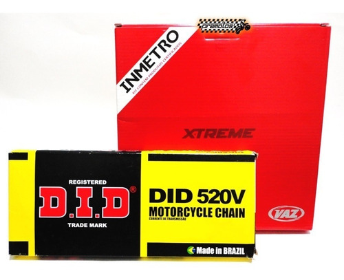 Kit Relação Cbx 250 Twister 01/08 C/ Retentor Vaz Xtreme Did