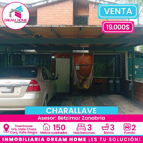 Townhouse En Venta Res. Valle De Chara, Conjunto Valle Alegre - Charallave