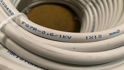 Cable 10mm2 (8 Awg) Fg7r (ttu Flex) Epr Pvc 90°c 0.6kv/1.0kv