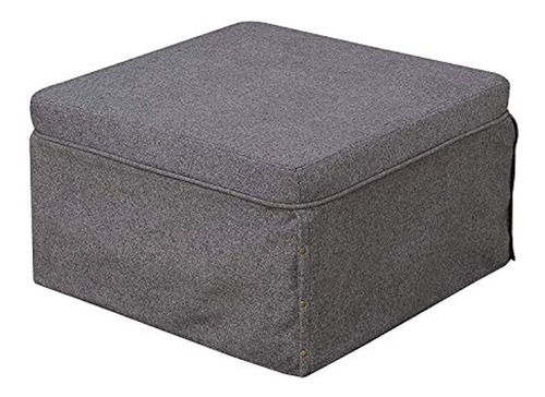 Cama Plegable Tela Gris Suave