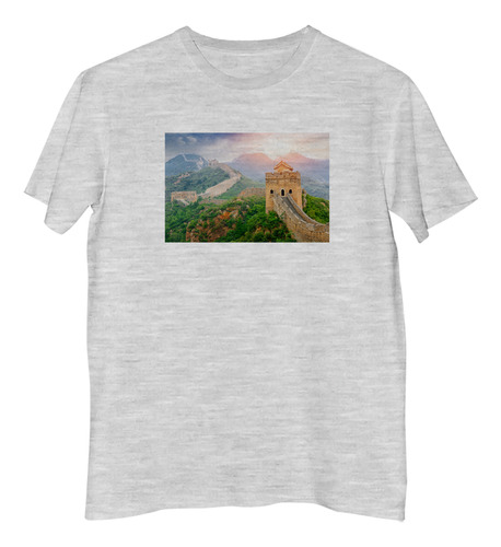 Remera Hombre Murala China Gran Monumento Oriente