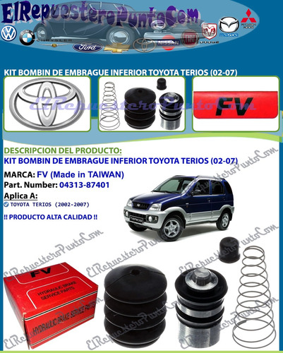 Kit Bombin Embrague Toyota Terios (02-07)