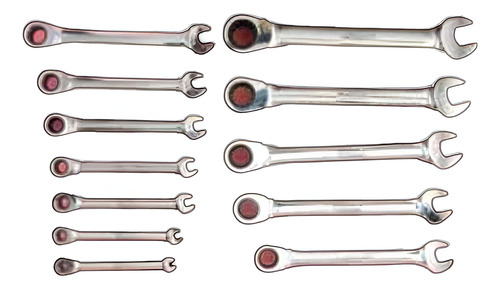 Juego De Llaves Combinadas De Matraca Pulgadas Urrea Kit