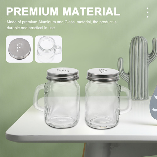 2 Recipientes Para Condimentos, Botellas De Pimienta, Salero