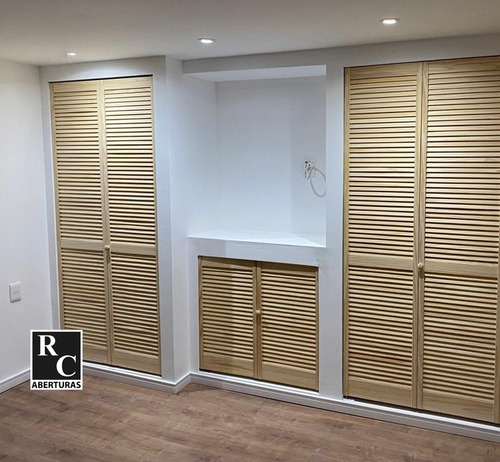 Imagen 3 de 9 de Puerta Plegable 2 Hojas Madera 101.5 X 244 A 246 Adaptable