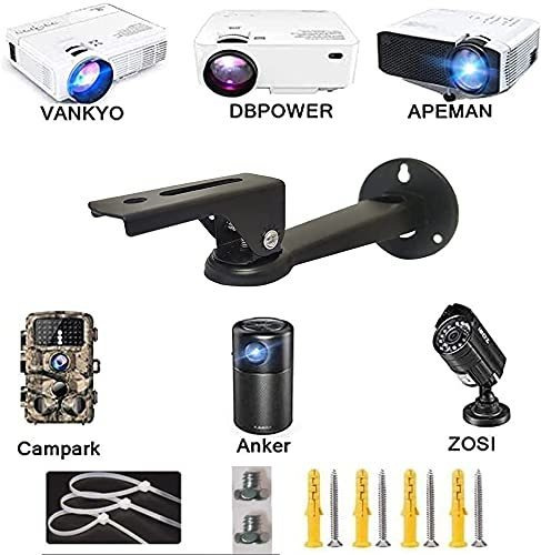 Soporte De Pared Negro Para Cámara, Miniproyector, Montaje E