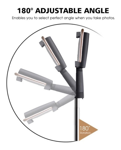 Imagem 5 de 8 de Tripé Bastão De Selfie Celular 3 Em 1 + Controle Bluetooth