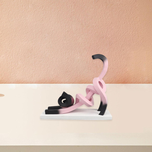 / Ornamento De Resina De Regalo De 31cmx10cmx28.5cm Rosa