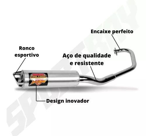 Escapamento Modelo 788 Cbx 250 Twister - Acompanha Abraçadeira