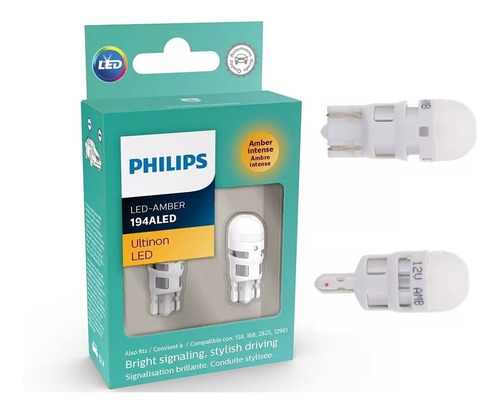 Kit Focos Led Pellisco 158 168 194 Philips Ambar Ultinon Led