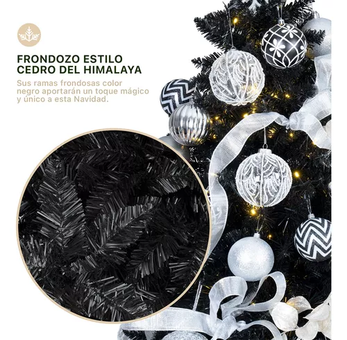 Árbol de Navidad Nevado Pino Navideño 2.2m 1300 Ramas- Verde para ESQUIMAL