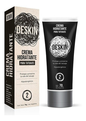 Deskin Crema Hidratante Para Tatuajes Hipoalergenico X 70 Gr