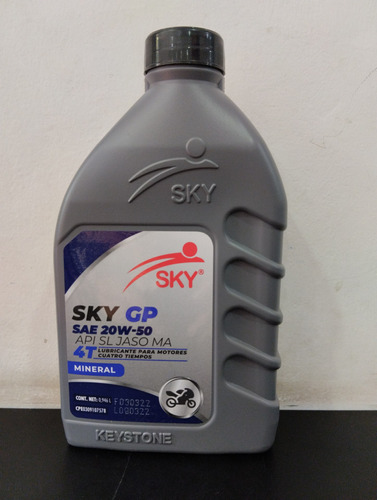 Aceite Sky 20w-50 4t Mineral Para Motores A 4t