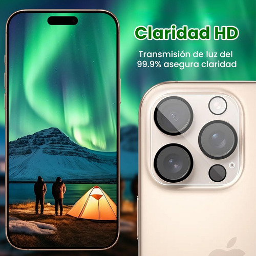 Kit Para Iphone 2 Micas Pantalla Privacidad + 2 Micas Cámara Iphone 14 Pro Max