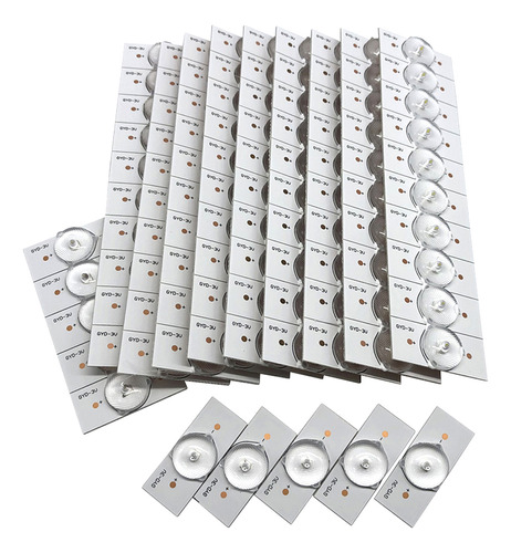 100pcs Led Beads 3v Con Lente Óptico Para Tv Led 32-65