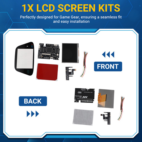 Kits De Pantalla Lcd V4 Ips Ogs Para Game Gear Full Screen V