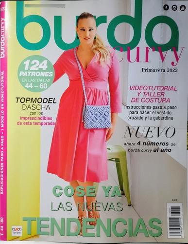 Revista Burda Curvy Enero 2023 Moldes Costura Patrones