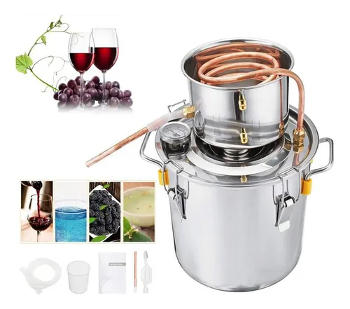 Destilador De Alcohol Y Aceite De Acero De 5/8/10l De 10l