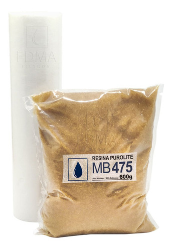 Kit Refil Polipropileno 5 Micras + Resina Mista Mb475 600g