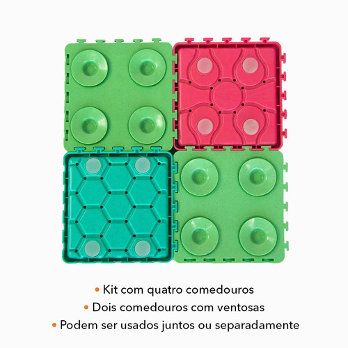 Bondu Zen Comedouro Lento Puzzle 4 Un Texturas Atóxico
