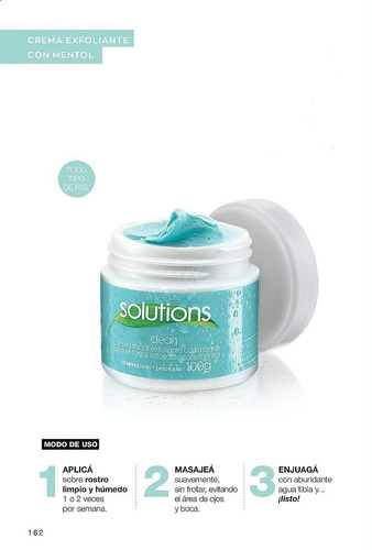 Imagen 1 de 4 de Avon Solutions Crema Facial Exfoliante Con Mentol