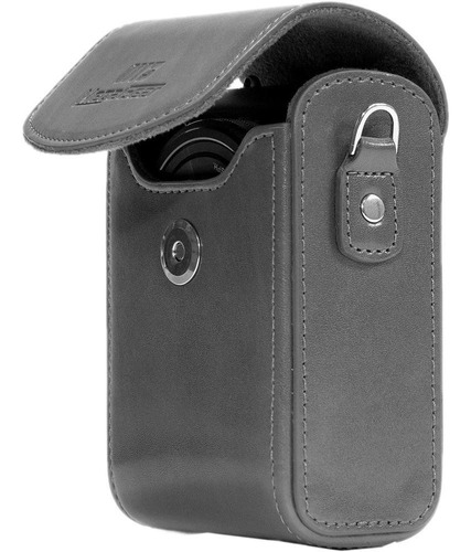 Megagear Leather Camera Case For Panasonic Lumix Dc-zs70, Dm