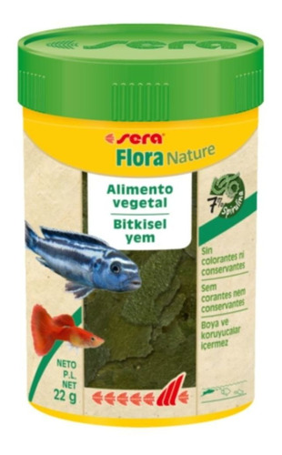 Alimento Para Peces Herbívoros Flora Nature / Fauna Salud