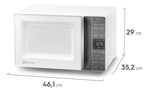 Micro-ondas Efficient 23 Litros Me23b Branco Electrolux 110v