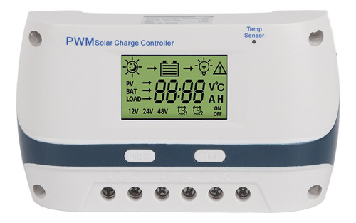 Controlador De Carga Solar Pwm 60a 12v 24v 48v Ip32 Impermea