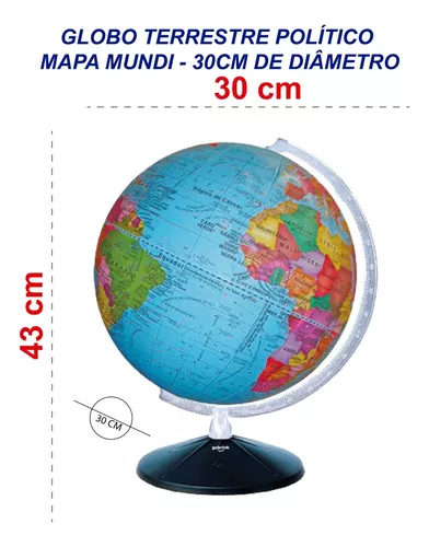 Globo Terrestre 30cm Studio Libreria