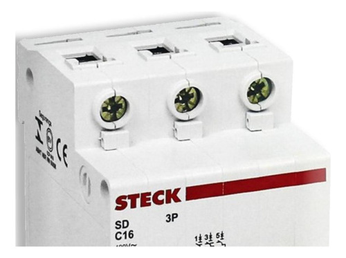 Disjuntor Steck Din Tripolar 80a Sd3 C Sdd3c80