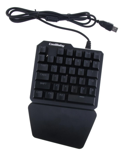 Gaming Keyboard Mechanical One-handed Keypad 35 Keys Gamer