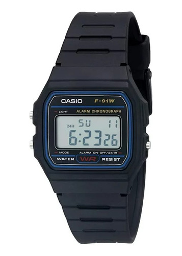 Casio F91w-1 Reloj De Deportes Digitales De Correa De Resina