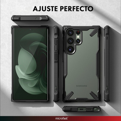 Imagen 5 de 10 de Funda Ringke Original Samsung S23 Ultra Fusion-x Black Tpu