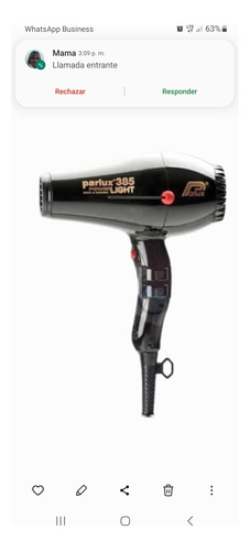 Secador De Pelo Profesional Parlux 385 Light