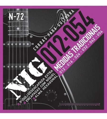 Cuerdas Guitarra Electrica Nig N-72 12-54 Niquel