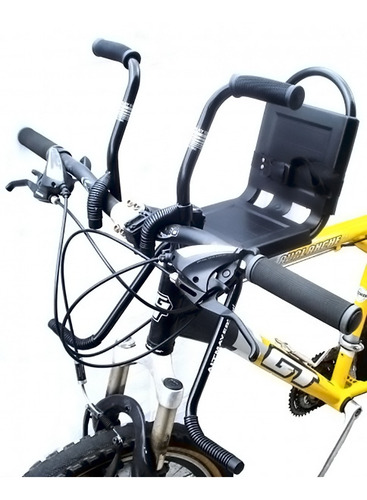 Imagem 4 de 4 de Cadeirinha Infantil Crianças P/ Bicicleta Altmayer Cor Preto