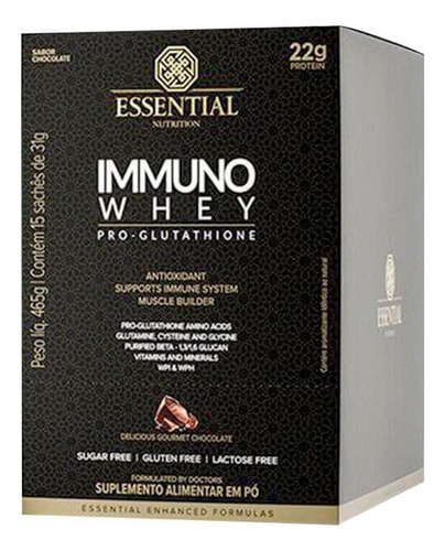 Immuno Whey (cx C/15 Sachês) Vanilla - Essential Nutrition