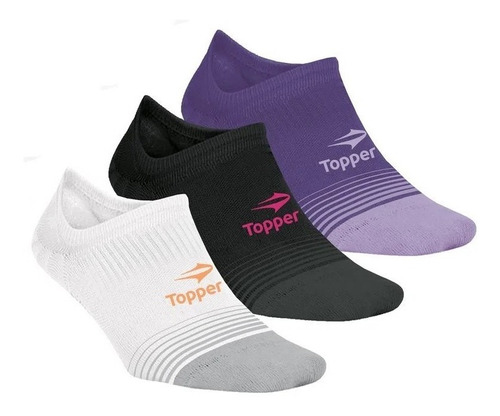 Medias Topper Pack X 3 Soquetes Light Mujer