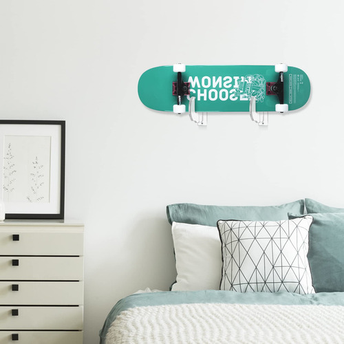 Soporte De Pared Bijun Para Skateboard Acrílico