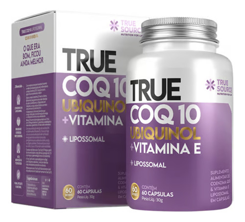 Coenzima Q10 Lipossomal Com Ubiquinol Vitamina E True Source