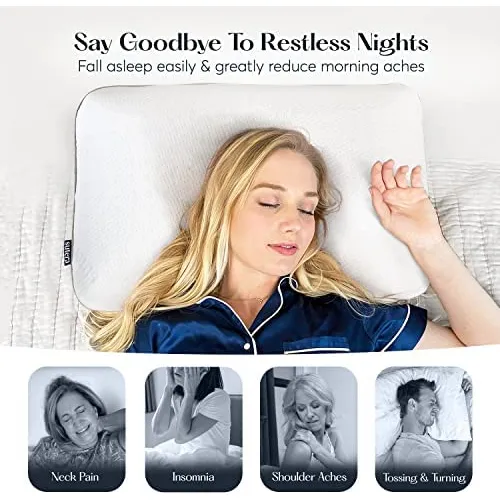 Sutera Lavender Zen Pillow Almohada De Espuma Viscoel stic