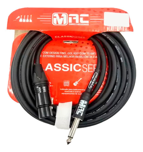 Cabo P Micrfone Mac Desbalanceado 30ft/9.15m Xlr+p10 Classic