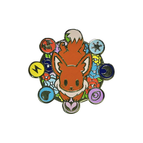 Pin Metalico Diseño Eevee Evoluciones Anime Videojuego