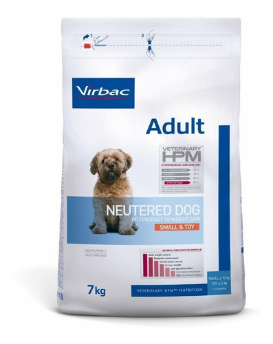 Imagen 1 de 1 de Alimento Virbac Adult Neutered Dog Small & Toy 7kg
