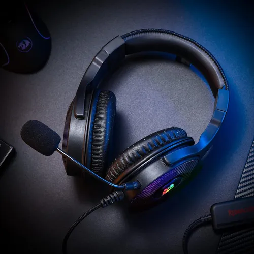 Auriculares Para Juegos Con Cable Redragon H350 Rgb, Respald