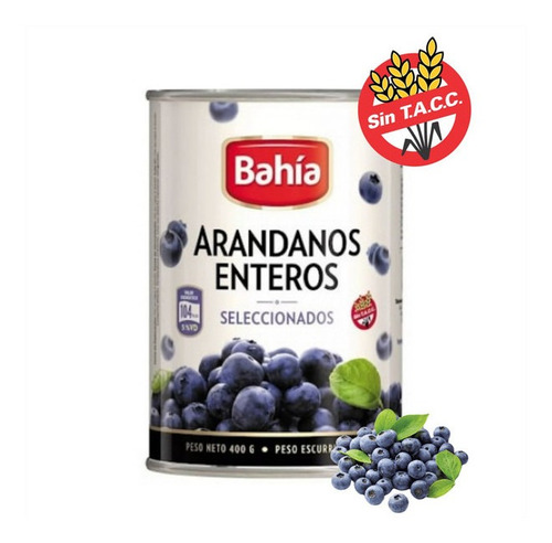 Arandanos Enteros En Lata Bahia X520gr.