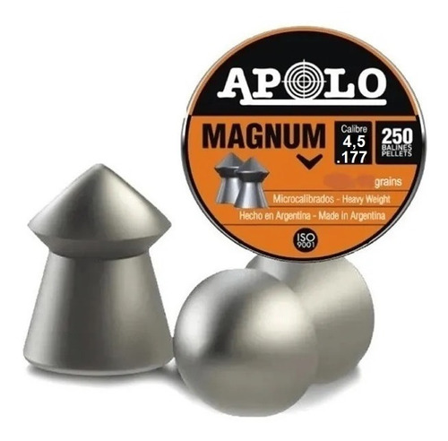 Balines Apolo Magnum Cal 4,5 Mm Microcalibrados El Jabali